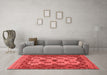 Country Red Washable Rugs