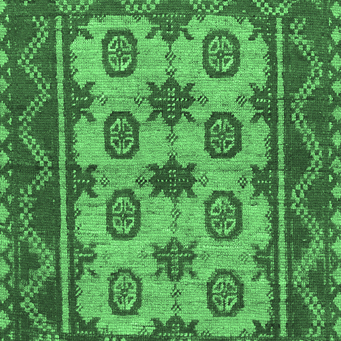 Machine Washable Southwestern Emerald Green Country Area Rugs, wshtr1730emgrn