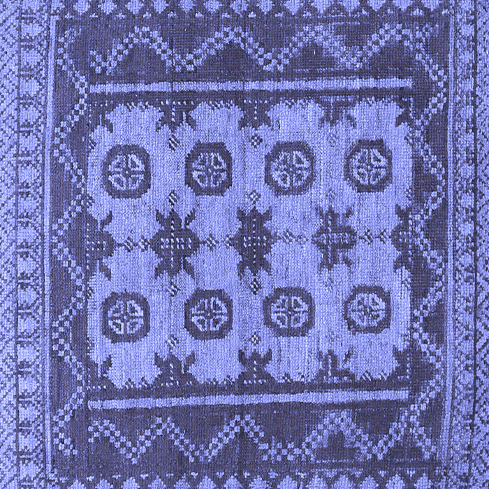 Square Southwestern Blue Country Rug, tr1730blu