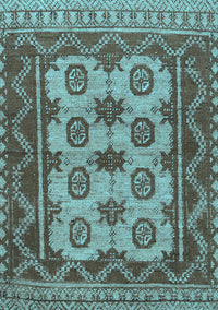 Southwestern Light Blue Country Rug, tr1730lblu