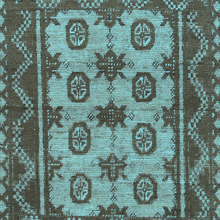 Southwestern Light Blue Country Rug, tr1730lblu
