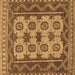 Square Southwestern Brown Country Rug, tr1730brn