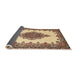 Sideview of Traditional Sienna Brown Medallion Rug, tr1731