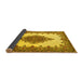 Sideview of Medallion Yellow Traditional Rug, tr1731yw