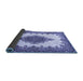 Sideview of Medallion Blue Traditional Rug, tr1731blu