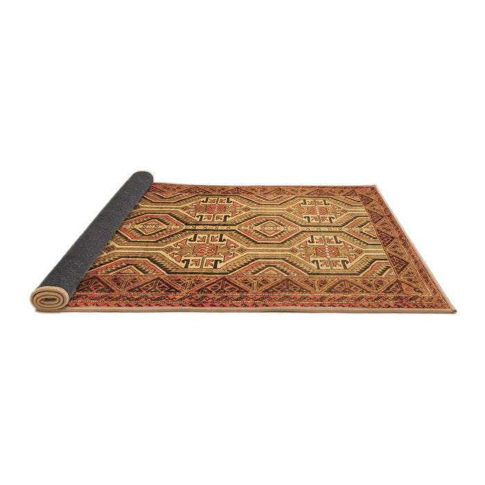Sideview of Persian Brown Traditional Rug, tr1732brn