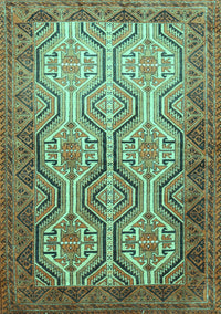 Persian Turquoise Traditional Rug, tr1732turq