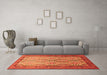 Machine Washable Persian Orange Traditional Area Rugs in a Living Room, wshtr1732org