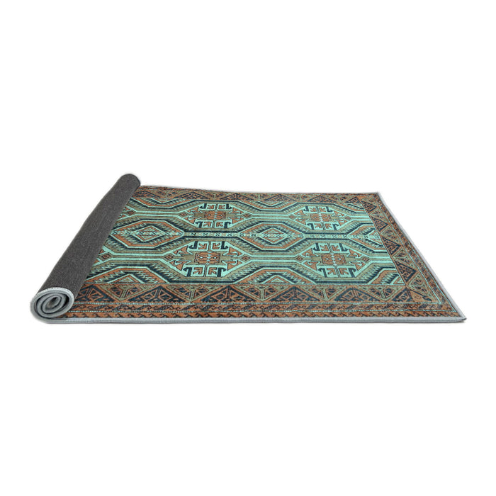 Sideview of Persian Light Blue Traditional Rug, tr1732lblu