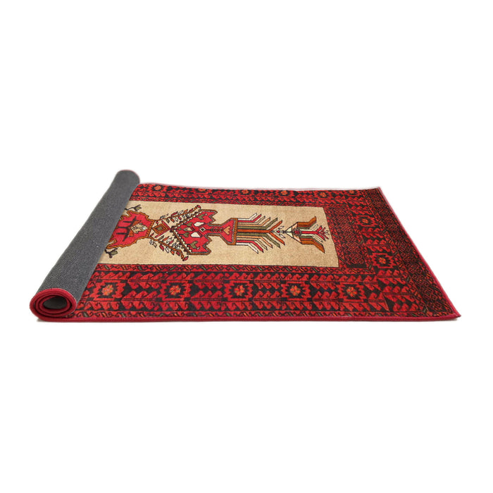 Sideview of Traditional Red Persian Rug, tr1733