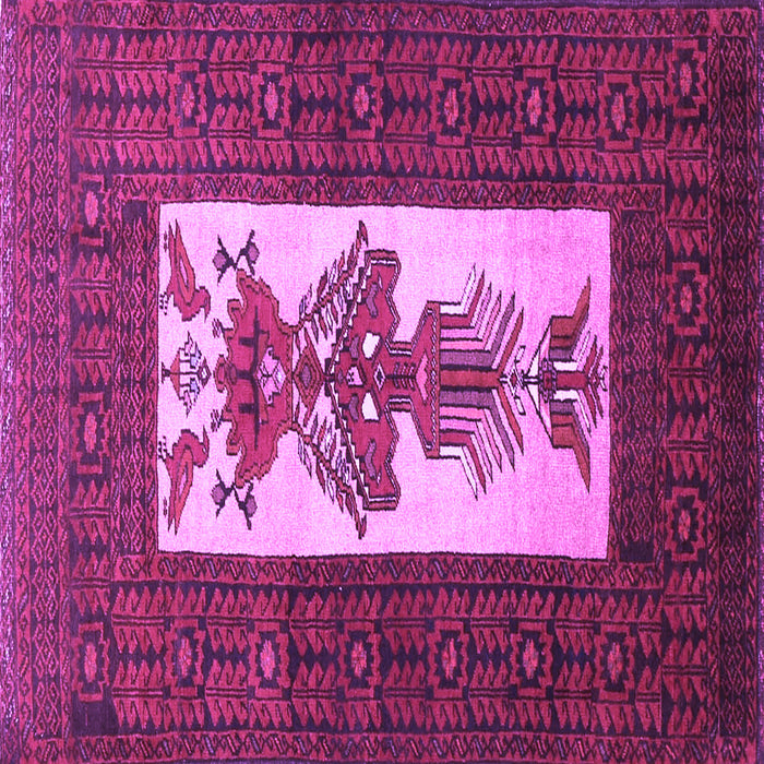 Square Persian Purple Traditional Rug, tr1733pur