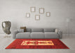 Machine Washable Persian Orange Traditional Area Rugs in a Living Room, wshtr1733org