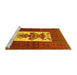 Sideview of Machine Washable Persian Yellow Traditional Rug, wshtr1733yw