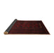 Sideview of Traditional Bakers Brown Persian Rug, tr1734