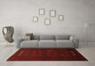 Machine Washable Persian Orange Traditional Area Rugs in a Living Room, wshtr1734org