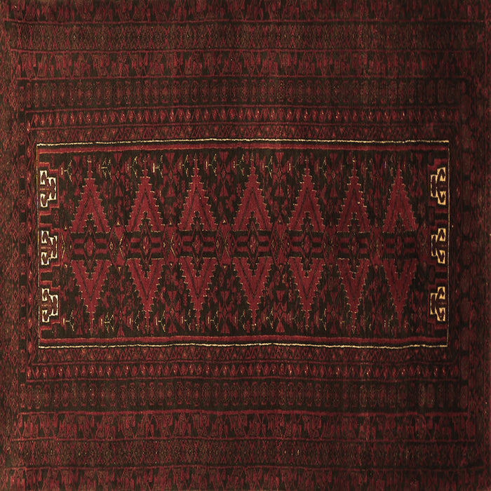 Square Machine Washable Persian Brown Traditional Rug, wshtr1734brn