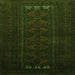 Serging Thickness of Persian Green Traditional Rug, tr1734grn