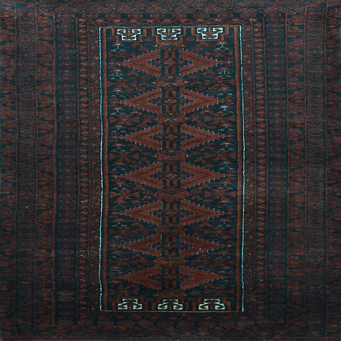 Square Persian Light Blue Traditional Rug, tr1734lblu