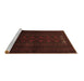 Sideview of Machine Washable Persian Brown Traditional Rug, wshtr1734brn