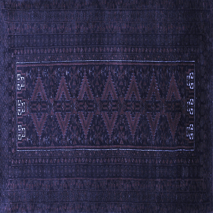 Square Persian Blue Traditional Rug, tr1734blu