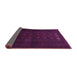 Sideview of Persian Purple Traditional Rug, tr1734pur