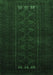 Machine Washable Persian Emerald Green Traditional Area Rugs, wshtr1734emgrn