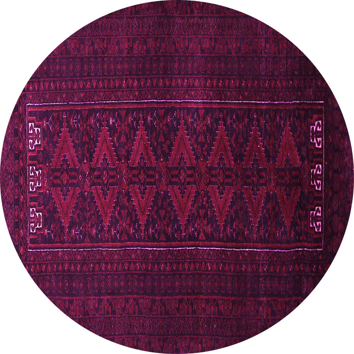 Round Persian Pink Traditional Rug, tr1734pnk