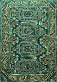 Persian Turquoise Traditional Rug, tr1735turq
