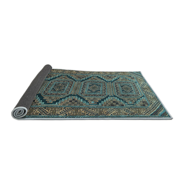 Sideview of Persian Light Blue Traditional Rug, tr1735lblu
