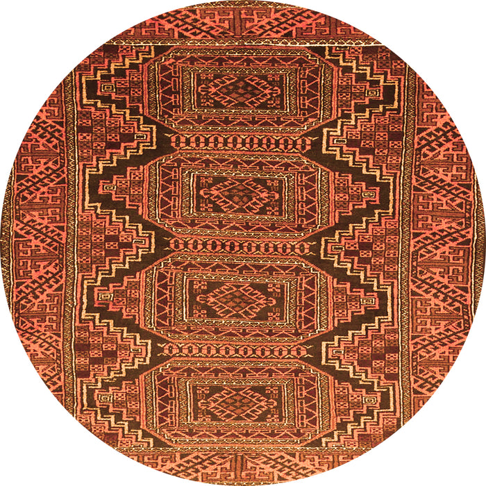 Machine Washable Persian Orange Traditional Area Rugs, wshtr1735org