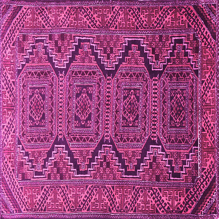 Square Machine Washable Persian Pink Traditional Rug, wshtr1735pnk