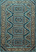 Machine Washable Persian Light Blue Traditional Rug, wshtr1735lblu