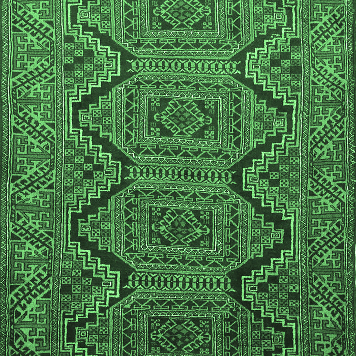 Machine Washable Persian Emerald Green Traditional Area Rugs, wshtr1735emgrn
