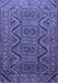 Machine Washable Persian Blue Traditional Rug, wshtr1735blu