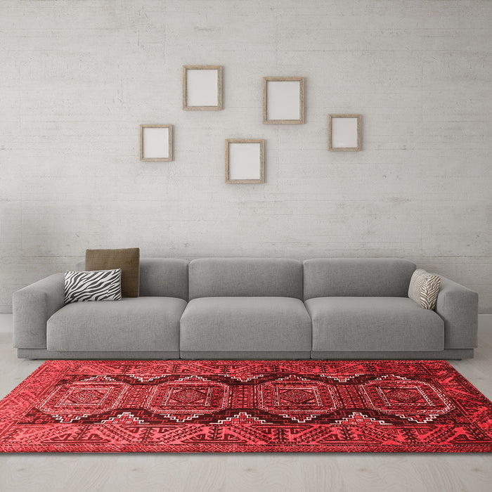 Traditional Red Washable Rugs