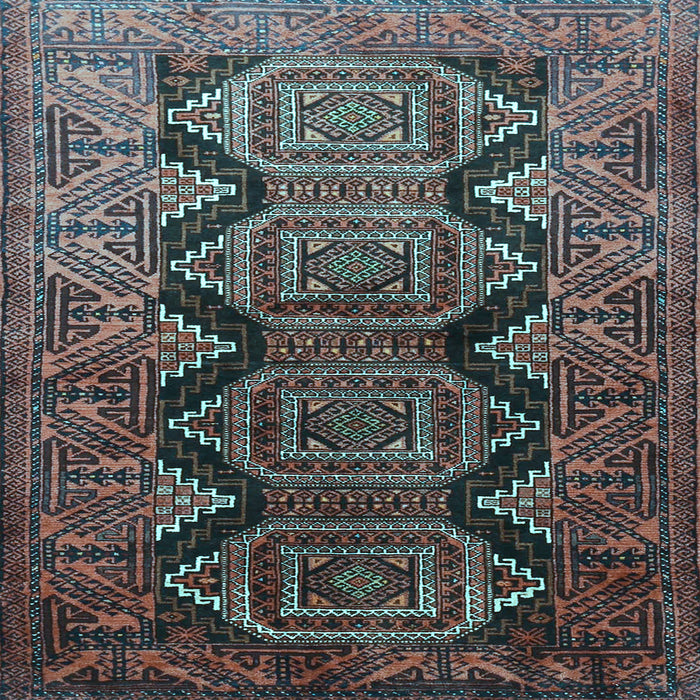 Square Persian Light Blue Traditional Rug, tr1736lblu
