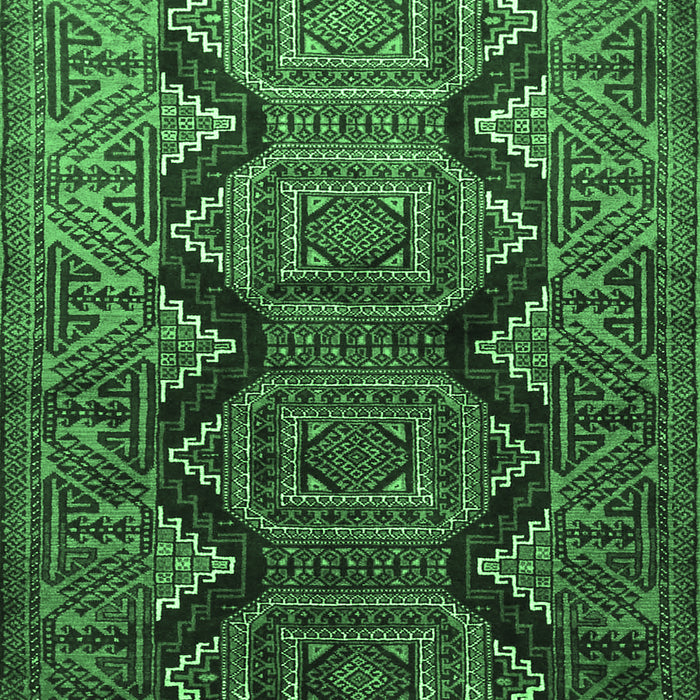 Machine Washable Persian Emerald Green Traditional Area Rugs, wshtr1736emgrn