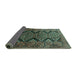 Sideview of Persian Turquoise Traditional Rug, tr1736turq