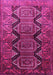 Machine Washable Persian Pink Traditional Rug, wshtr1736pnk