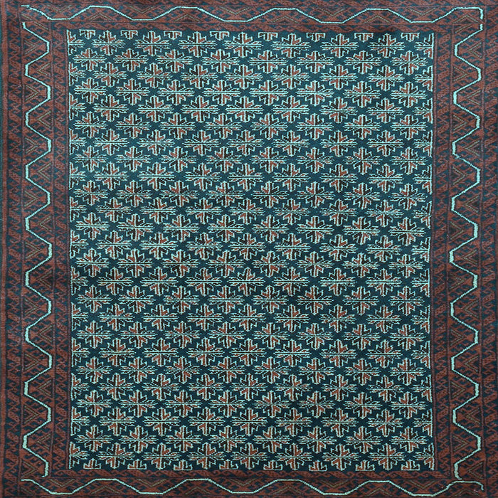 Square Machine Washable Persian Light Blue Traditional Rug, wshtr1737lblu