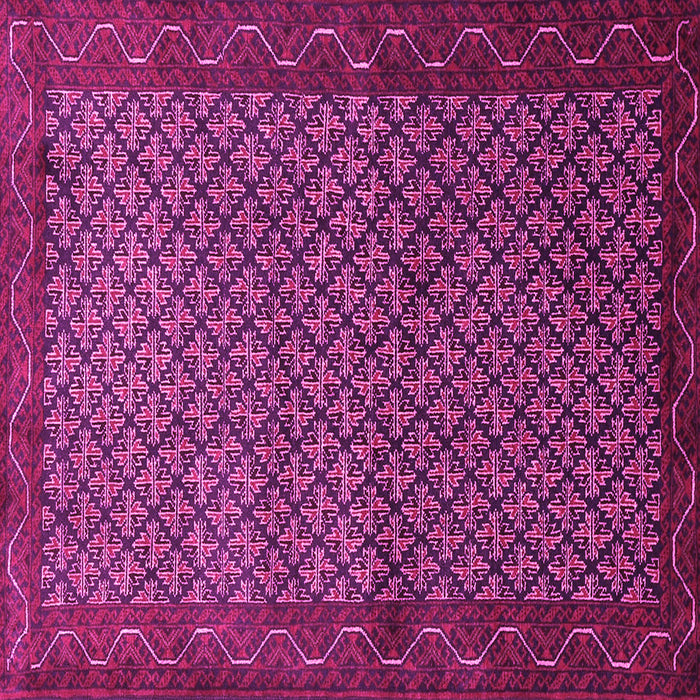 Square Machine Washable Persian Pink Traditional Rug, wshtr1737pnk