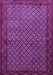 Machine Washable Persian Purple Traditional Area Rugs, wshtr1737pur