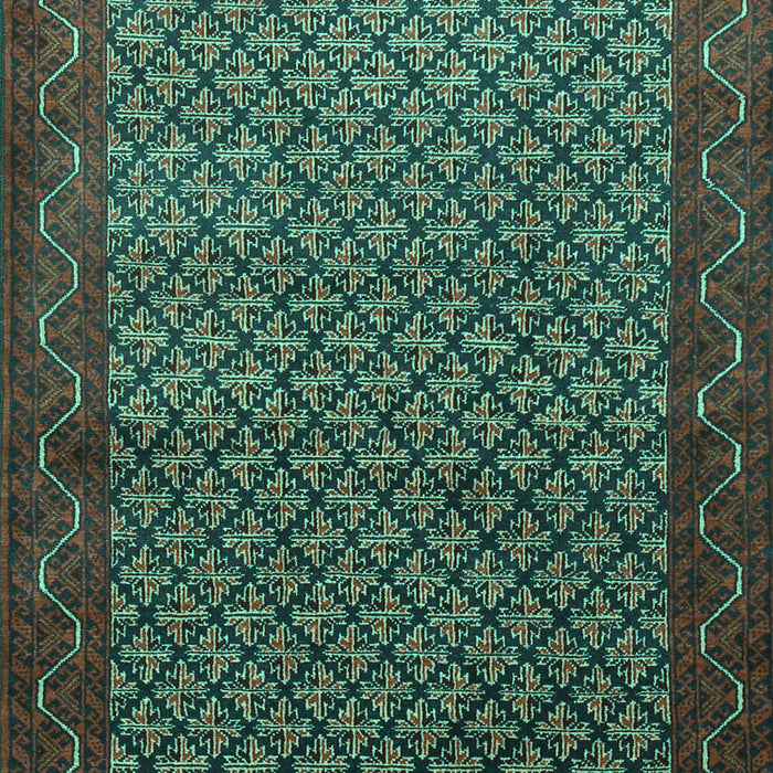 Machine Washable Persian Turquoise Traditional Area Rugs, wshtr1737turq