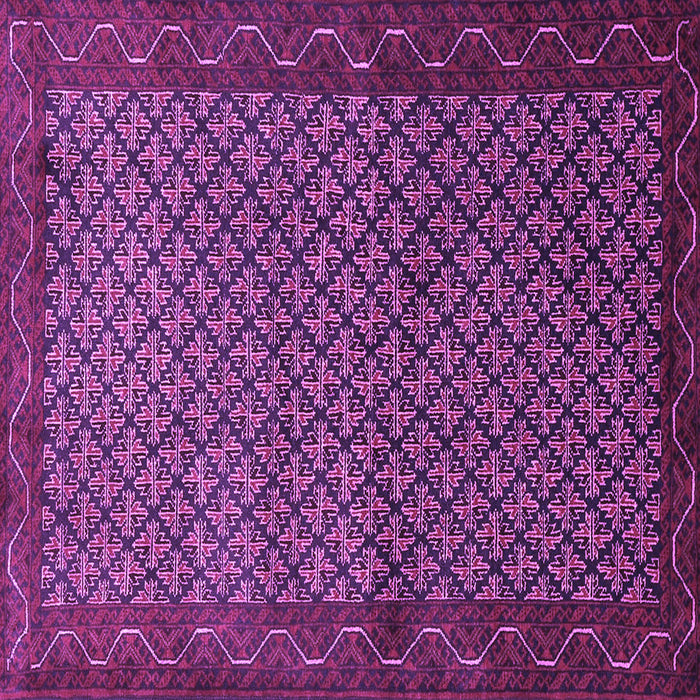 Square Persian Purple Traditional Rug, tr1737pur