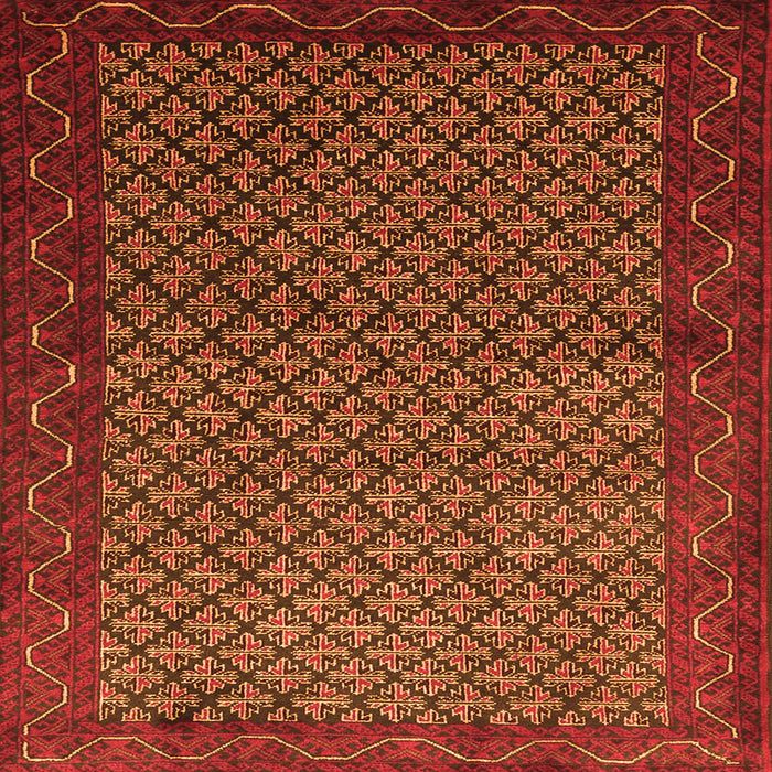 Serging Thickness of Persian Orange Traditional Rug, tr1737org