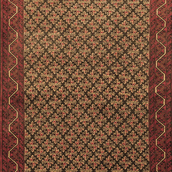 Machine Washable Persian Brown Traditional Rug, wshtr1737brn