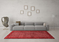 Machine Washable Persian Red Traditional Rug, wshtr1737red