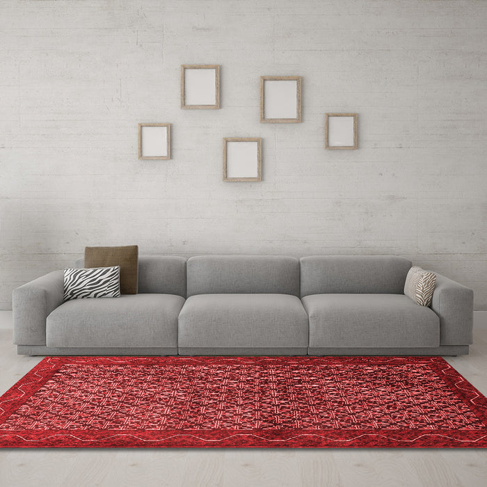 Traditional Red Washable Rugs
