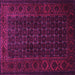 Square Persian Pink Traditional Rug, tr1738pnk