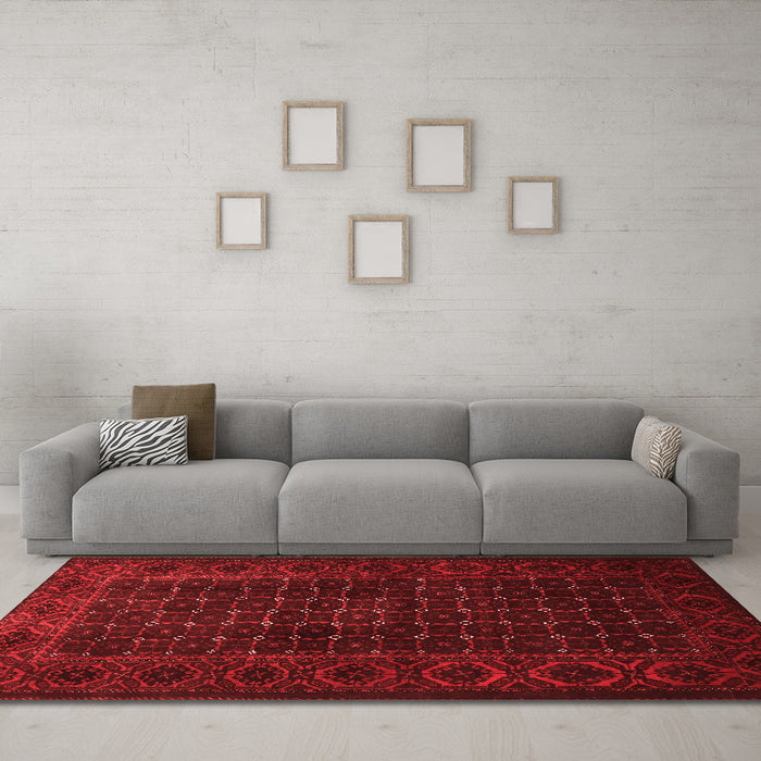 Traditional Red Washable Rugs